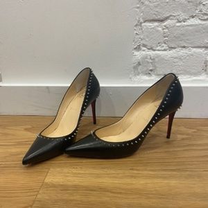 BRAND NEW Black Anjalina Studded Christian Louboutins heels size 39.5